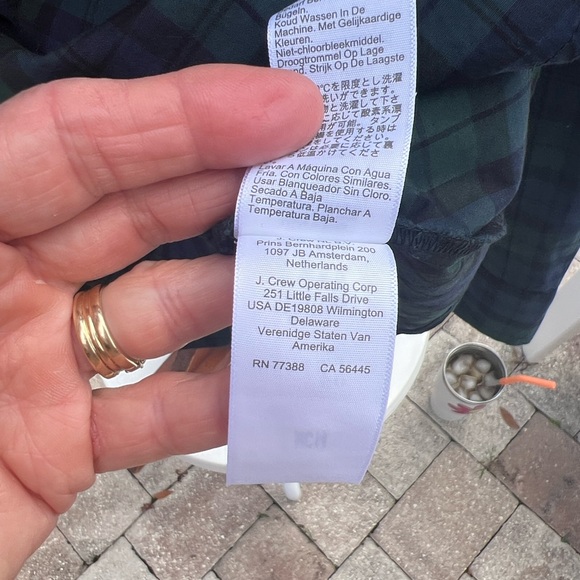 J Crew Black Watch plaid cotton poplin shirt in signature fit, Size Medium NWOT - Picture 15 of 15